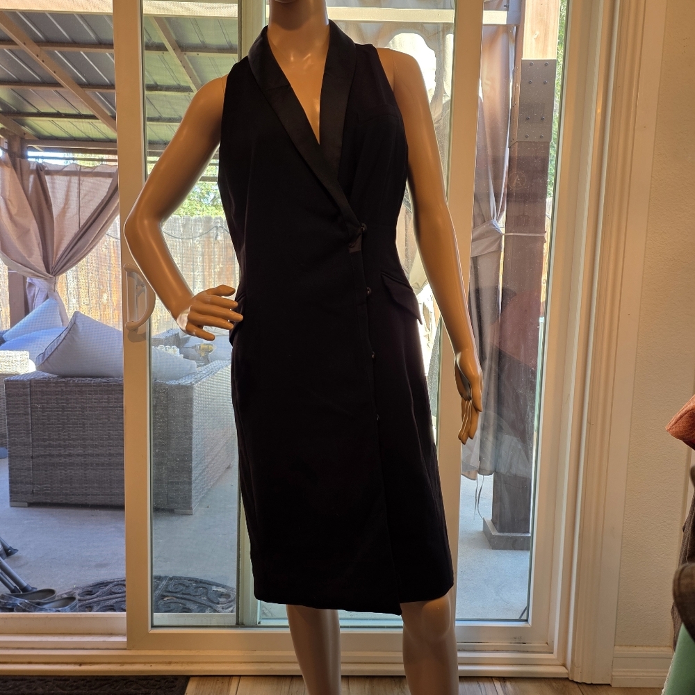H&M Black Midi Dress